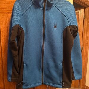 Spyder Men's Gray and Brown Sweater